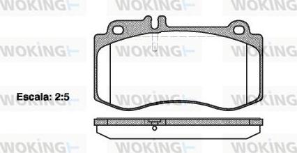 Woking P15063.00 - Гальмівні колодки, дискові гальма autozip.com.ua