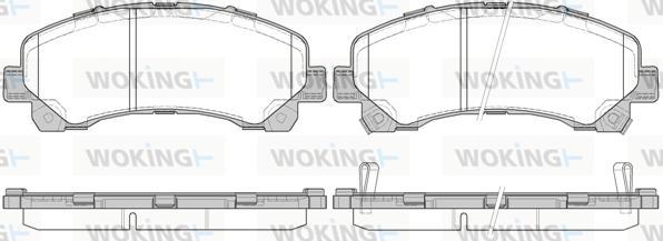 Woking P15073.00 - Гальмівні колодки, дискові гальма autozip.com.ua