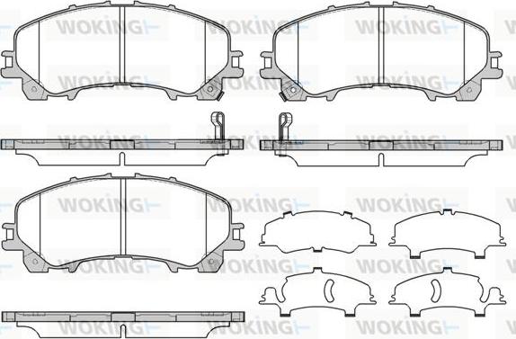 Woking P15073.12 - Гальмівні колодки, дискові гальма autozip.com.ua