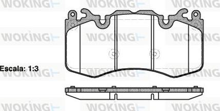 Woking P15103.00 - Гальмівні колодки, дискові гальма autozip.com.ua