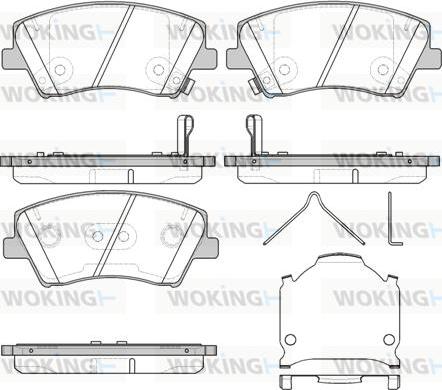 Woking P15123.04 - Гальмівні колодки, дискові гальма autozip.com.ua