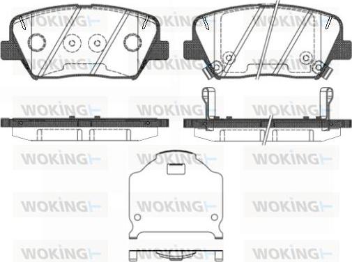 Woking P15123.02 - Гальмівні колодки, дискові гальма autozip.com.ua