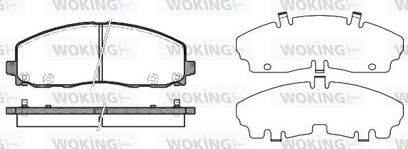 Woking P15843.04 - Гальмівні колодки, дискові гальма autozip.com.ua