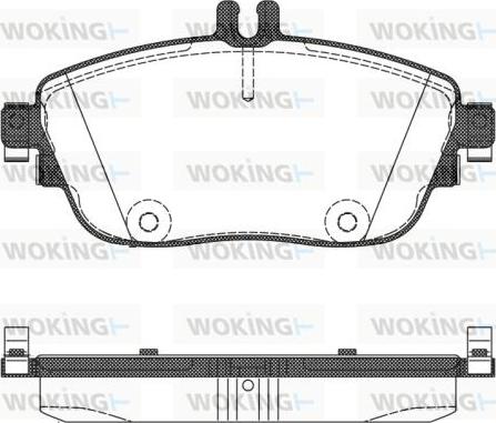 Woking P15853.08 - Гальмівні колодки, дискові гальма autozip.com.ua