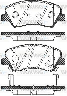 Woking P15883.02 - Гальмівні колодки, дискові гальма autozip.com.ua