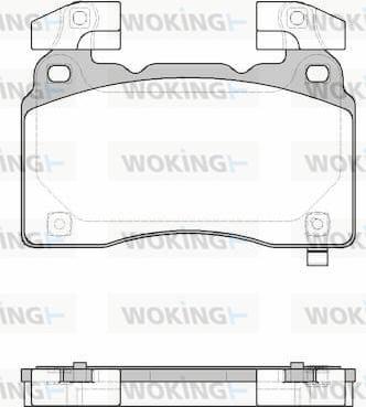 Woking P15383.24 - Гальмівні колодки, дискові гальма autozip.com.ua