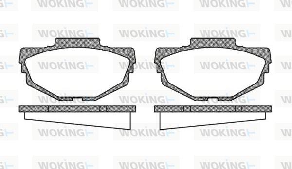 Woking P1533.00 - Гальмівні колодки, дискові гальма autozip.com.ua