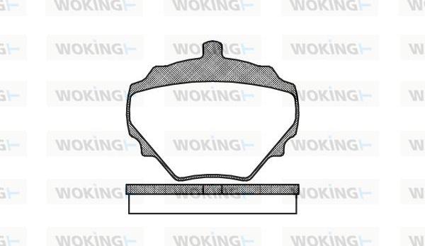 Woking P1523.10 - Гальмівні колодки, дискові гальма autozip.com.ua