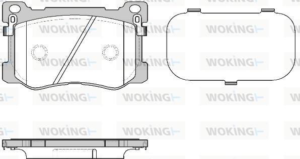 Woking P15753.12 - Гальмівні колодки, дискові гальма autozip.com.ua