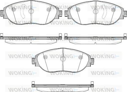 Woking P15703.00 - Гальмівні колодки, дискові гальма autozip.com.ua