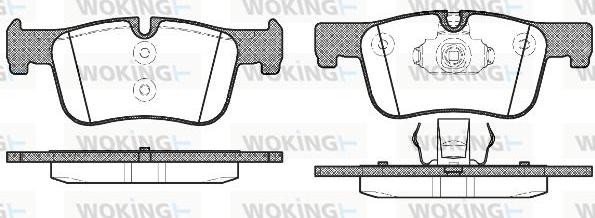 Woking P15783.00 - Гальмівні колодки, дискові гальма autozip.com.ua