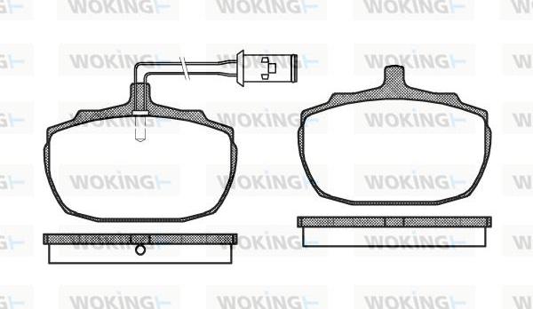 Woking P1573.02 - Гальмівні колодки, дискові гальма autozip.com.ua