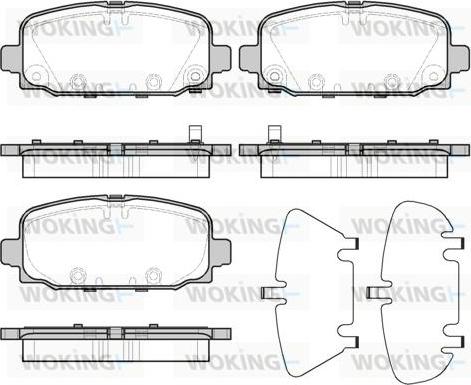 Woking P16963.02 - Гальмівні колодки, дискові гальма autozip.com.ua