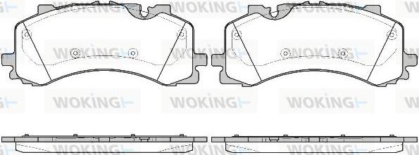 Woking P16443.00 - Гальмівні колодки, дискові гальма autozip.com.ua