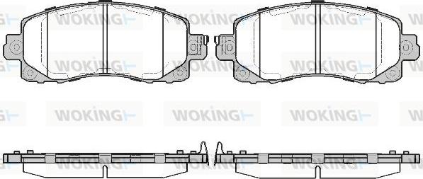 Woking P16413.04 - Гальмівні колодки, дискові гальма autozip.com.ua