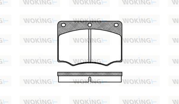 Woking P1643.00 - Гальмівні колодки, дискові гальма autozip.com.ua