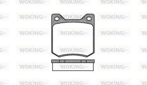 Woking P1663.00 - Гальмівні колодки, дискові гальма autozip.com.ua