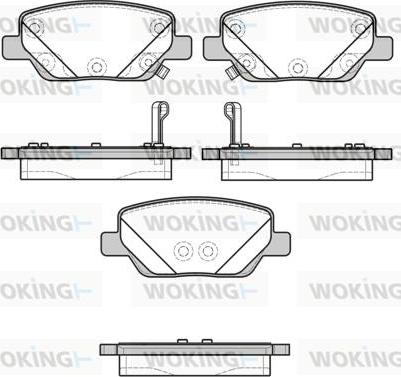 Woking P16003.02 - Гальмівні колодки, дискові гальма autozip.com.ua