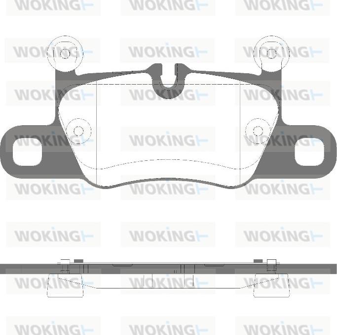 Woking P16143.30 - Гальмівні колодки, дискові гальма autozip.com.ua