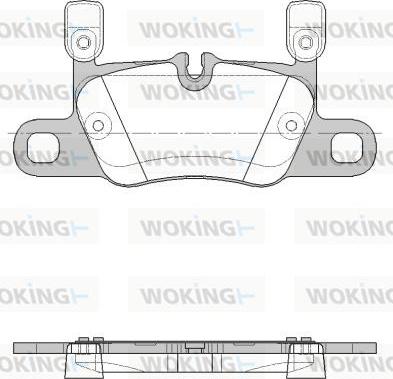 Woking P16143.20 - Гальмівні колодки, дискові гальма autozip.com.ua