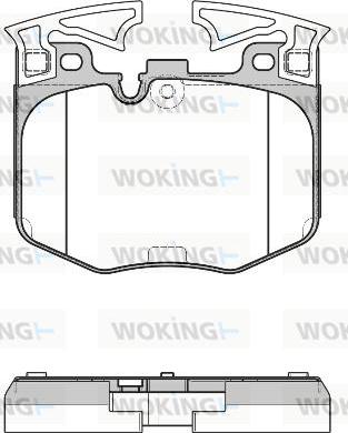 Woking P16113.00 - Гальмівні колодки, дискові гальма autozip.com.ua