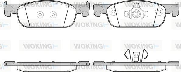 Woking P16183.00 - Гальмівні колодки, дискові гальма autozip.com.ua