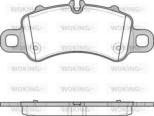 Woking P16133.00 - Гальмівні колодки, дискові гальма autozip.com.ua