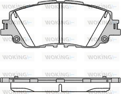 Woking P16873.00 - Гальмівні колодки, дискові гальма autozip.com.ua