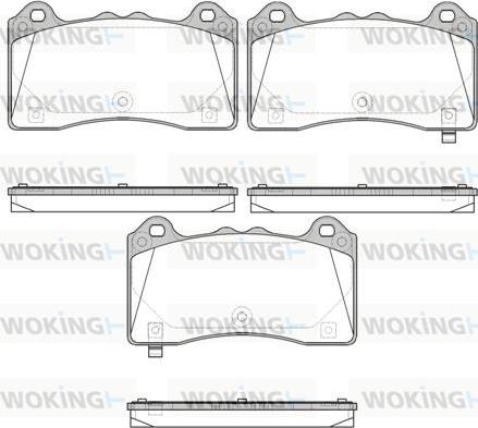 Woking P16363.02 - Гальмівні колодки, дискові гальма autozip.com.ua