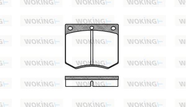 Woking P1633.00 - Гальмівні колодки, дискові гальма autozip.com.ua