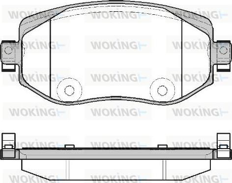 Woking P16243.08 - Гальмівні колодки, дискові гальма autozip.com.ua
