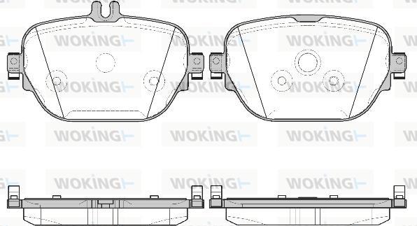 Woking P16253.08 - Гальмівні колодки, дискові гальма autozip.com.ua