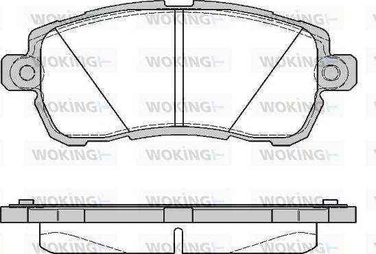 Woking P16283.00 - Гальмівні колодки, дискові гальма autozip.com.ua