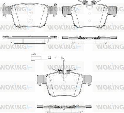 Woking P16223.01 - Гальмівні колодки, дискові гальма autozip.com.ua