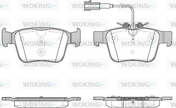 Woking P16223.02 - Гальмівні колодки, дискові гальма autozip.com.ua