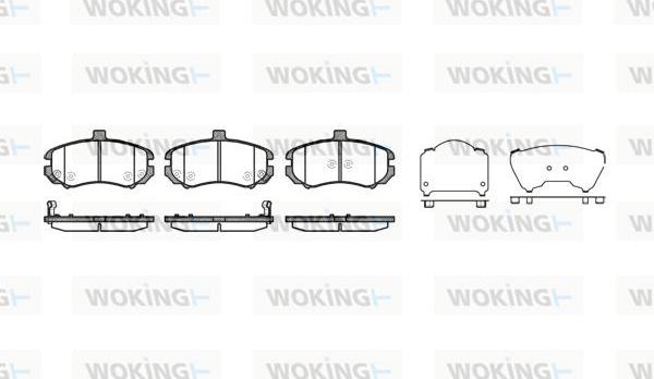 Woking P10943.02 - Гальмівні колодки, дискові гальма autozip.com.ua