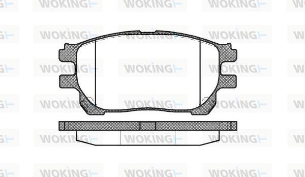 Woking P10433.00 - Гальмівні колодки, дискові гальма autozip.com.ua