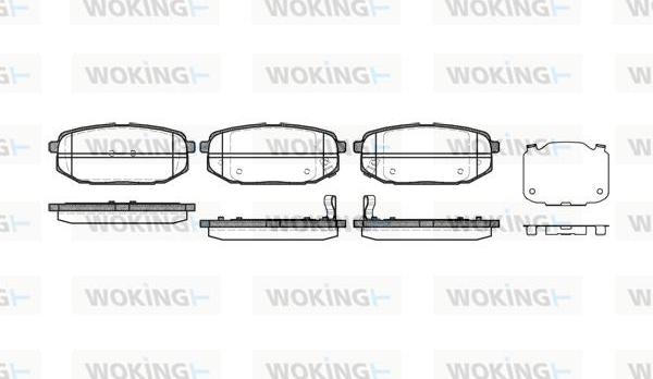 Woking P10473.02 - Гальмівні колодки, дискові гальма autozip.com.ua