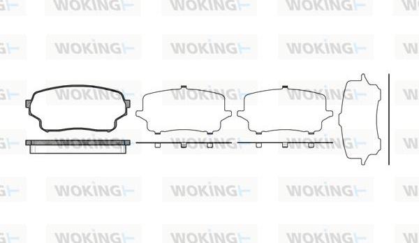 Woking P10663.01 - Гальмівні колодки, дискові гальма autozip.com.ua