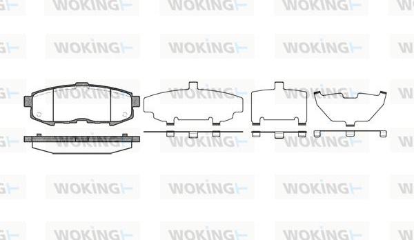 Woking P10603.00 - Гальмівні колодки, дискові гальма autozip.com.ua