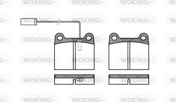 Woking P1063.91 - Гальмівні колодки, дискові гальма autozip.com.ua