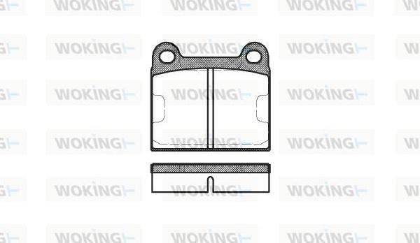 Woking P1063.60 - Гальмівні колодки, дискові гальма autozip.com.ua