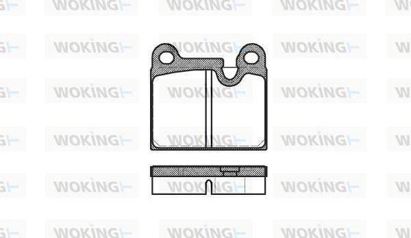 Woking P1063.80 - Гальмівні колодки, дискові гальма autozip.com.ua