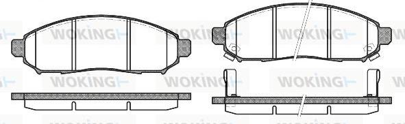 Woking P10623.12 - Гальмівні колодки, дискові гальма autozip.com.ua