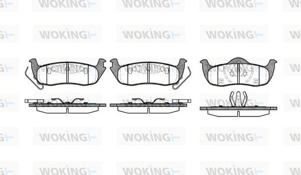 Woking P10063.10 - Гальмівні колодки, дискові гальма autozip.com.ua