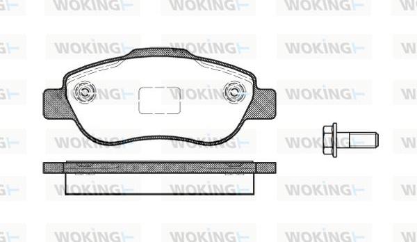 Woking P10003.00 - Гальмівні колодки, дискові гальма autozip.com.ua