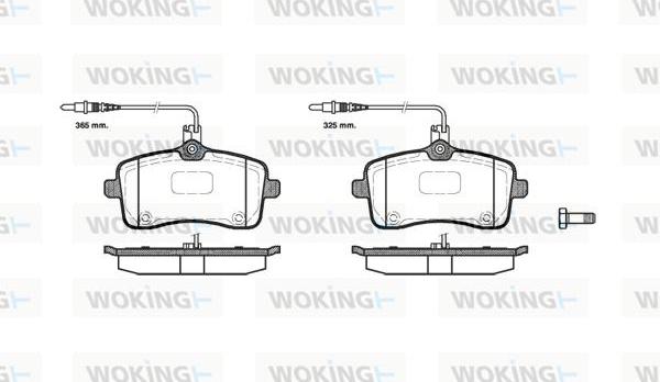 Woking P10023.04 - Гальмівні колодки, дискові гальма autozip.com.ua