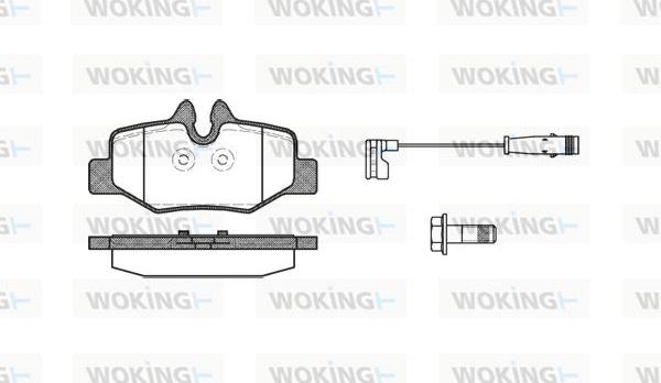 Woking P10103.02 - Гальмівні колодки, дискові гальма autozip.com.ua