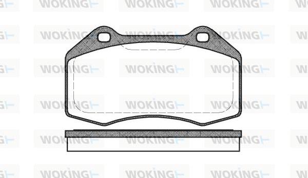 Woking P10133.00 - Гальмівні колодки, дискові гальма autozip.com.ua