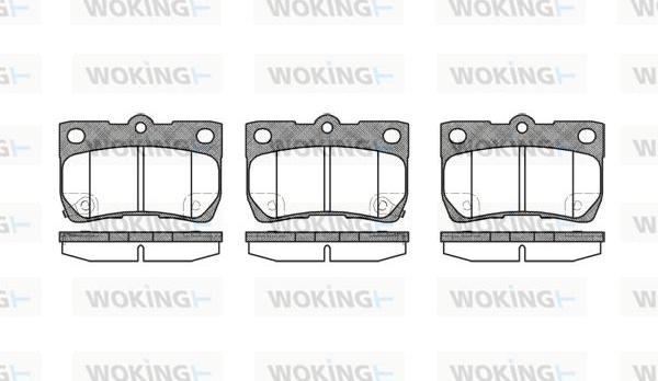 Woking P10813.02 - Гальмівні колодки, дискові гальма autozip.com.ua